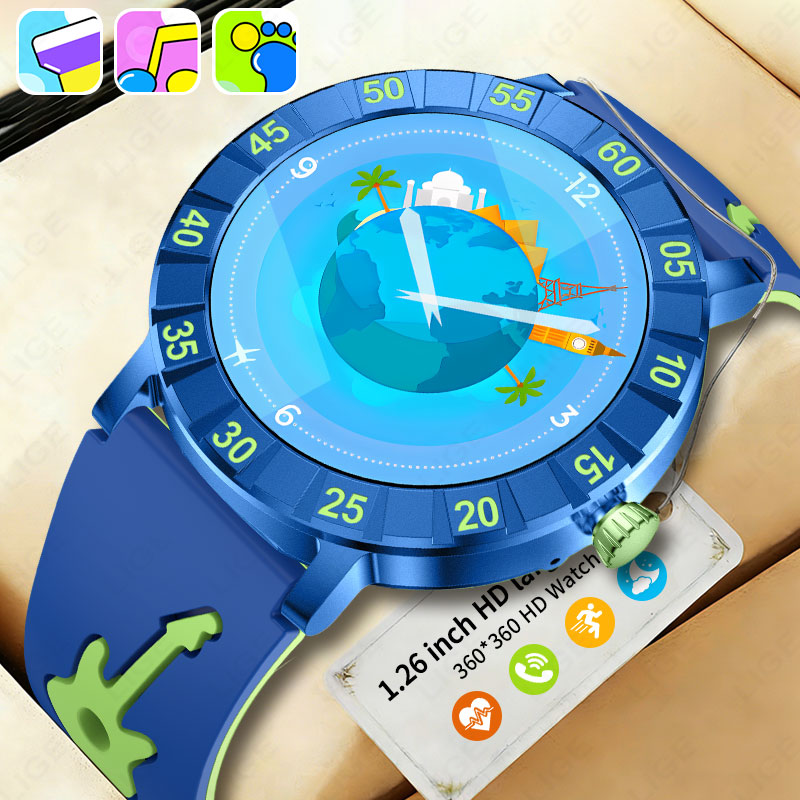 Smartwatch Watches For Kid Girl - 2026年新型LIGEスマートウォッチ、子供用スマートウォッチ、音楽、SOS、心拍数、睡眠モニタリング、ゲーム機能搭載、女の子、男の子向け、送料無料
