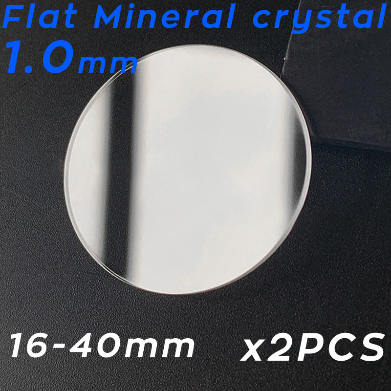 Watch Crystal Replacement - 新しい 2 個の厚さ 1 ミリメートルフラットラウンド時計クリスタル 16