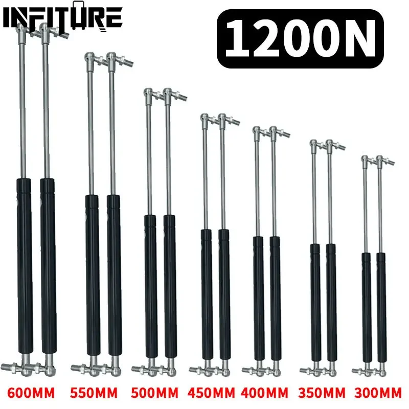 Spring Bar Tool - 2 個 30/35/40/45/50/55/60 センチメートルガスストラットバーリフトサポート 1200N ガススプリングツールボックス