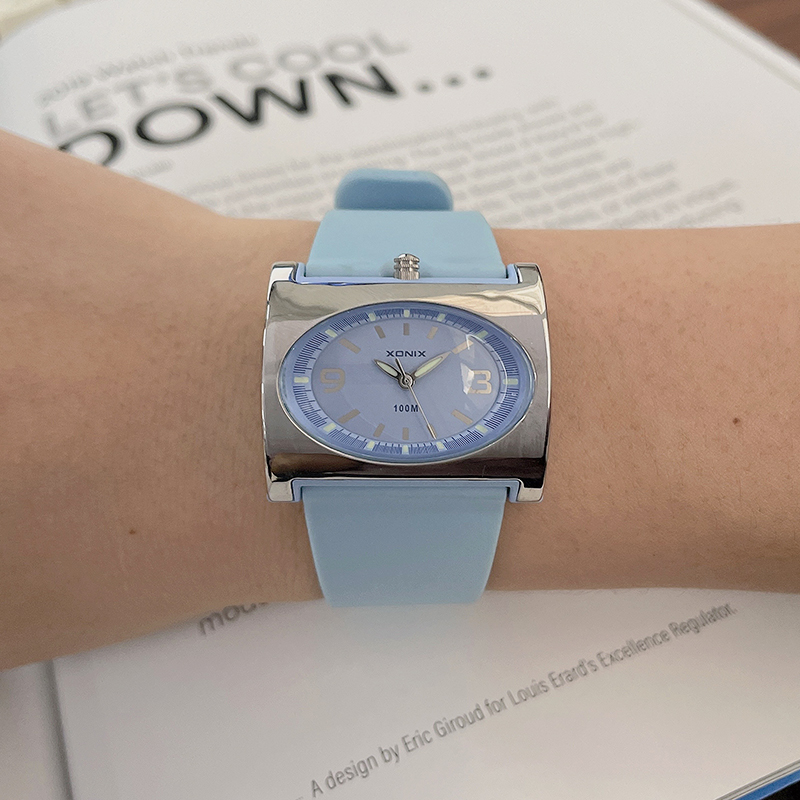 Waterproof Diving Watch - XONIX クォーツ女性の新しいファッション腕時計水泳ダイビング防水 100 メートルレトロ人格ポインター学生電子時計 WQ