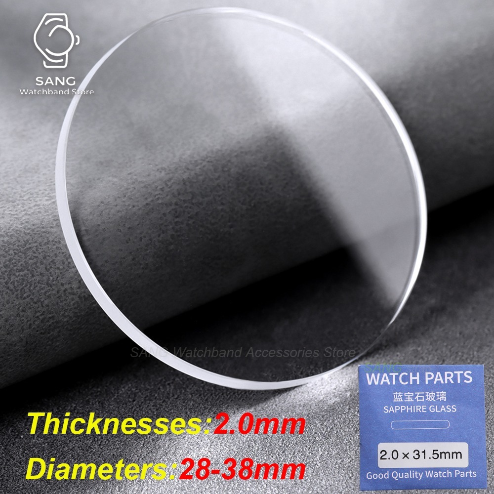 Watch Crystal Replacement - 時計ガラス サファイア交換用フラット透明クリスタル 29mm 30mm 31mm 32mm