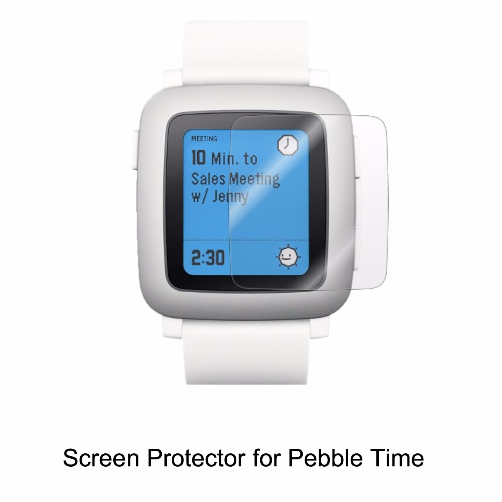 Smartwatch Pebble Watches - スマートウォッチスクリーンプロテクター,クリア液晶ペットフィルム,傷防止,ペブルタイムアクセサリー