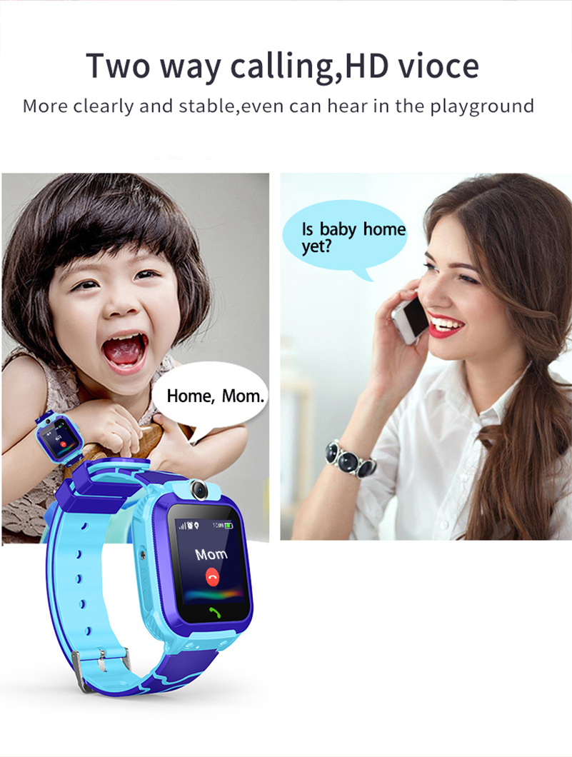 Smartwatch Watches Gift For Boys With Gps - 2026年防水スマートウォッチ子供用SOS GPS位置情報SIMカード通話カメラ付き子供用スマートウォッチ男の子女の子向けiOS Android対応ギフト