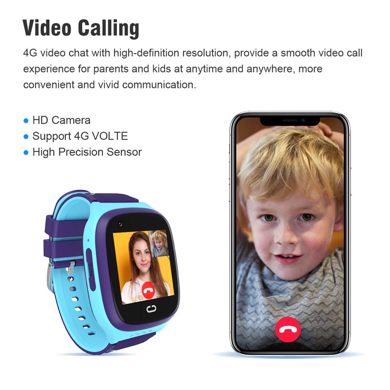 Smartwatch Watches For Kid Boy With Gps - LT31キッズスマートウォッチ、男の子と女の子向けの防水スマートウォッチ携帯電話、Android 4G GPSナノSIMカード対応