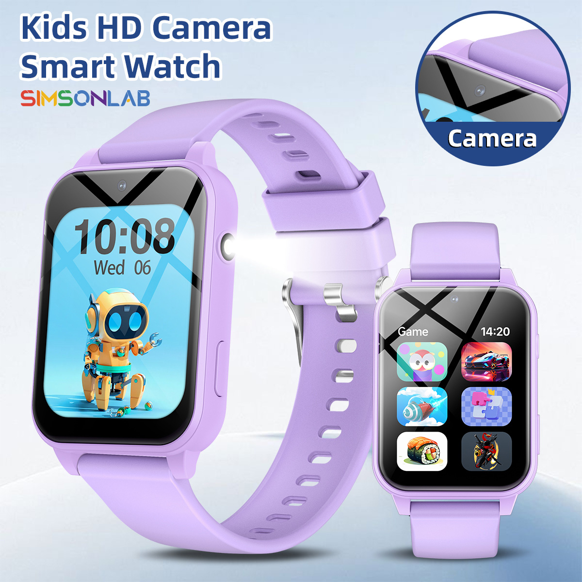 Smartwatch Watches For Kid Girl - 2026年新型子供用スマートウォッチ多機能インタラクション写真撮影学習パートナー懐中電灯ゲーム 男の子女の子キッズギフト