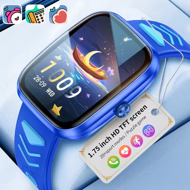 Smartwatch Watches For Kid Girl - 子供男の子女の子プレゼントスマートウォッチフィットネストラッカー Bluetooth 通話スマートウォッチ男性女性キッズウォッチ歩数計防水