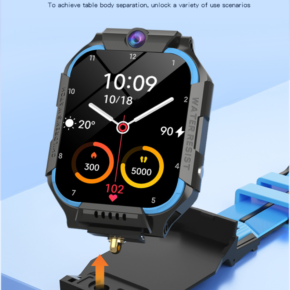 Smartwatch Watches For Kid Boy With Gps - 4G SIM カード子供用スマートウォッチビデオ通話カメラ GPS キッズスマートウォッチ音声アシスタント防水学生少年少女ブレスレット