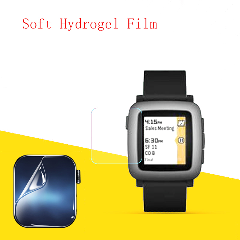 Smartwatch Pebble Watches - スマートウォッチ用のソフトハイドロゲルフィルム,透明なHDプロテクター,小石の保護,10個