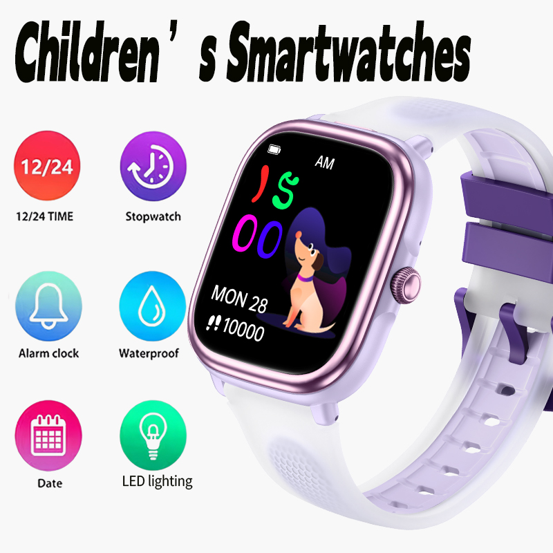 Smartwatch Watches For Kid Girl - 2026年ニューキッズ電子腕時計 防水多機能夜光アラームクロック 男の子と女の子向け学習時計