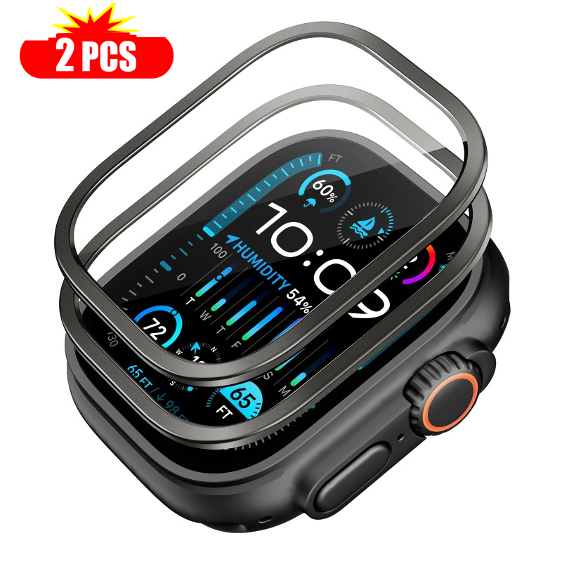 Smartwatch Watches Gift For Men - 2 個強化ガラス Apple Watch ウルトラ 49