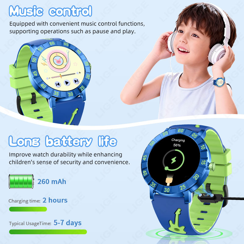 2026年新型LIGEスマートウォッチ、子供用スマートウォッ - Smartwatch Watches For Kid Girl のレビューと価格