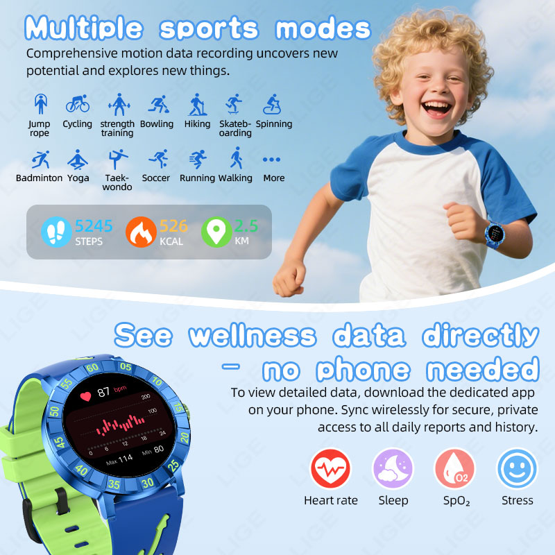 2026年新型LIGEスマートウォッチ、子供用スマートウォッ - Smartwatch Watches For Kid Girl のレビューと価格