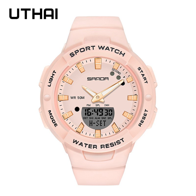 SAN DA ブランドの腕時計女性ファッションアウトドアスポ - Waterproof Diving Watch のレビューと価格