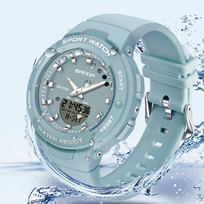 SAN DA ブランドの腕時計女性ファッションアウトドアスポ - Waterproof Diving Watch のレビューと価格