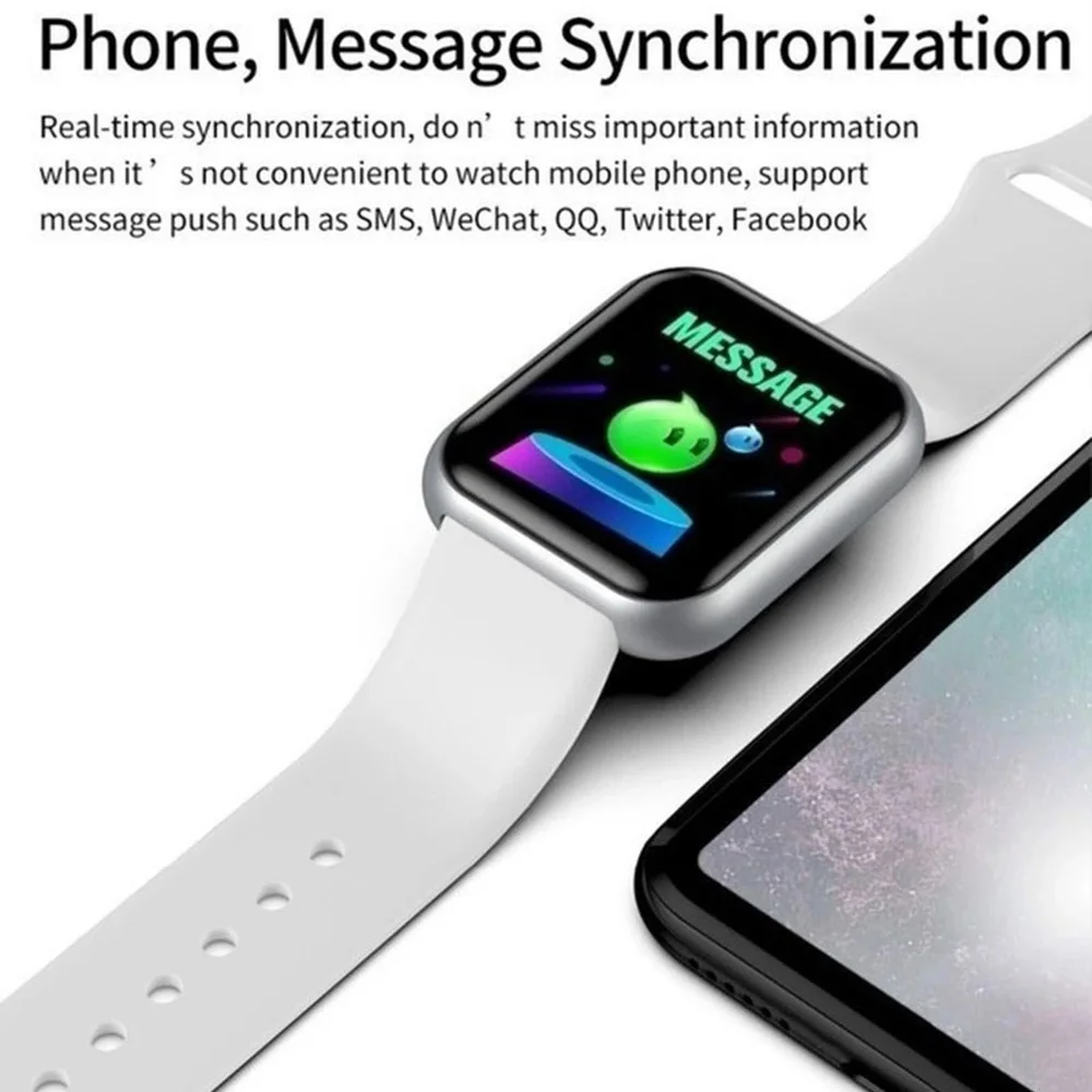 スマートウォッチ男性女性腕時計スマートウォッチメッセージフィ - Smartwatch Watches Gift For Men のレビューと価格