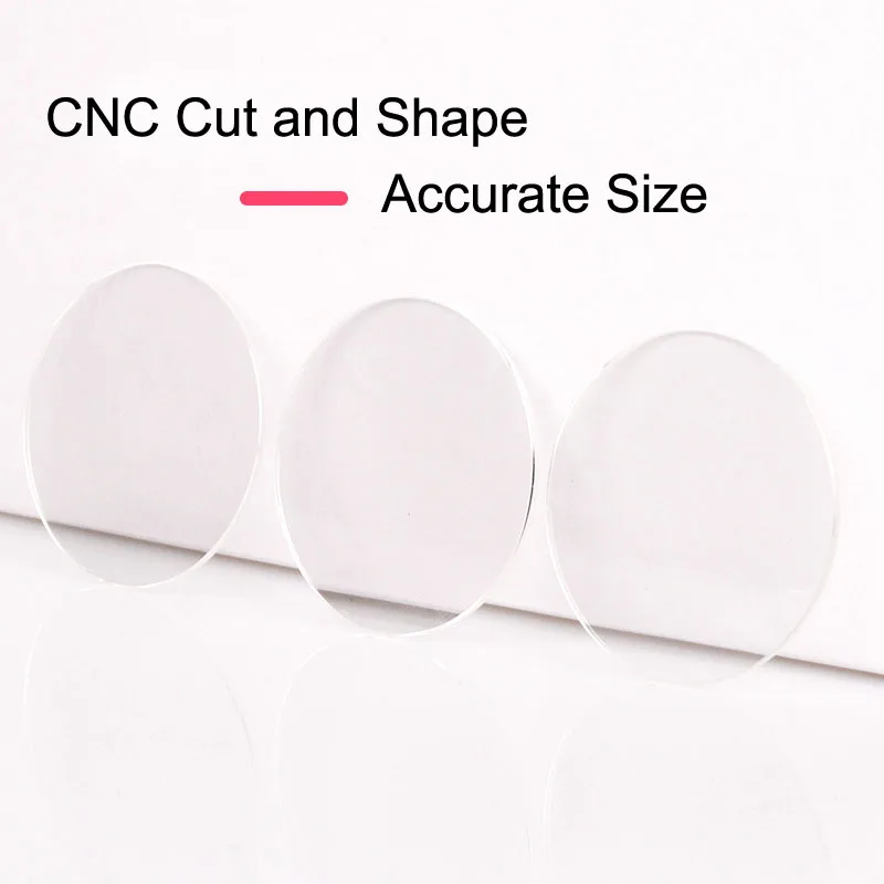 新しい 2 個の厚さ 1 ミリメートルフラットラウンド時計ク - Watch Crystal Replacement のレビューと価格