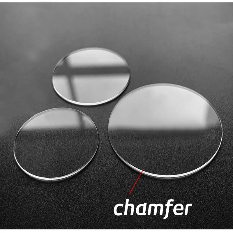 新しい 2 個の厚さ 1 ミリメートルフラットラウンド時計ク - Watch Crystal Replacement のレビューと価格