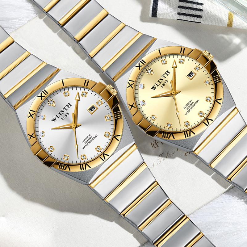 高級男性腕時計クォーツビジネス腕時計ステンレス鋼機械式男性フ - Smartwatch Watches Gift For Men のレビューと価格