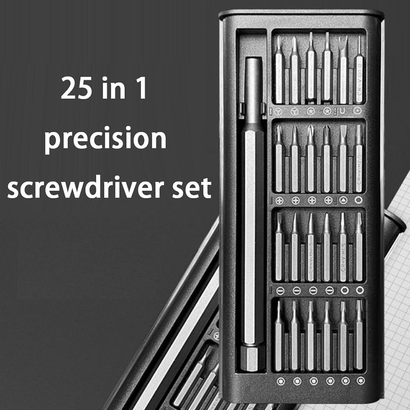 25 in 1精密ドライバーセット磁気スクリュードライバーキ - Watch Tool Repair Kit のレビューと価格