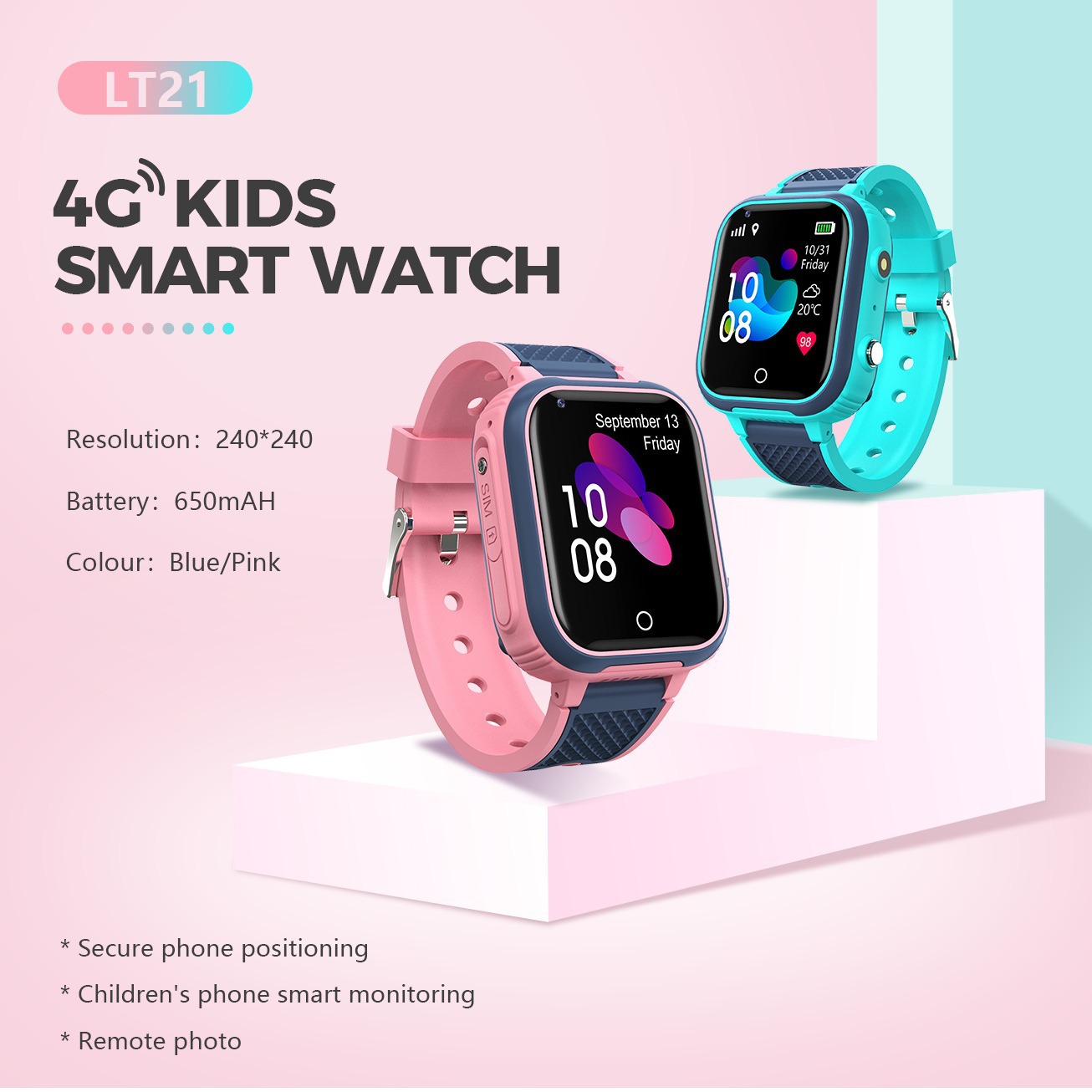子供用スマートウォッチ カメラ モニター トラッカー 位置情 - Smartwatch Watches For Kids のレビューと価格