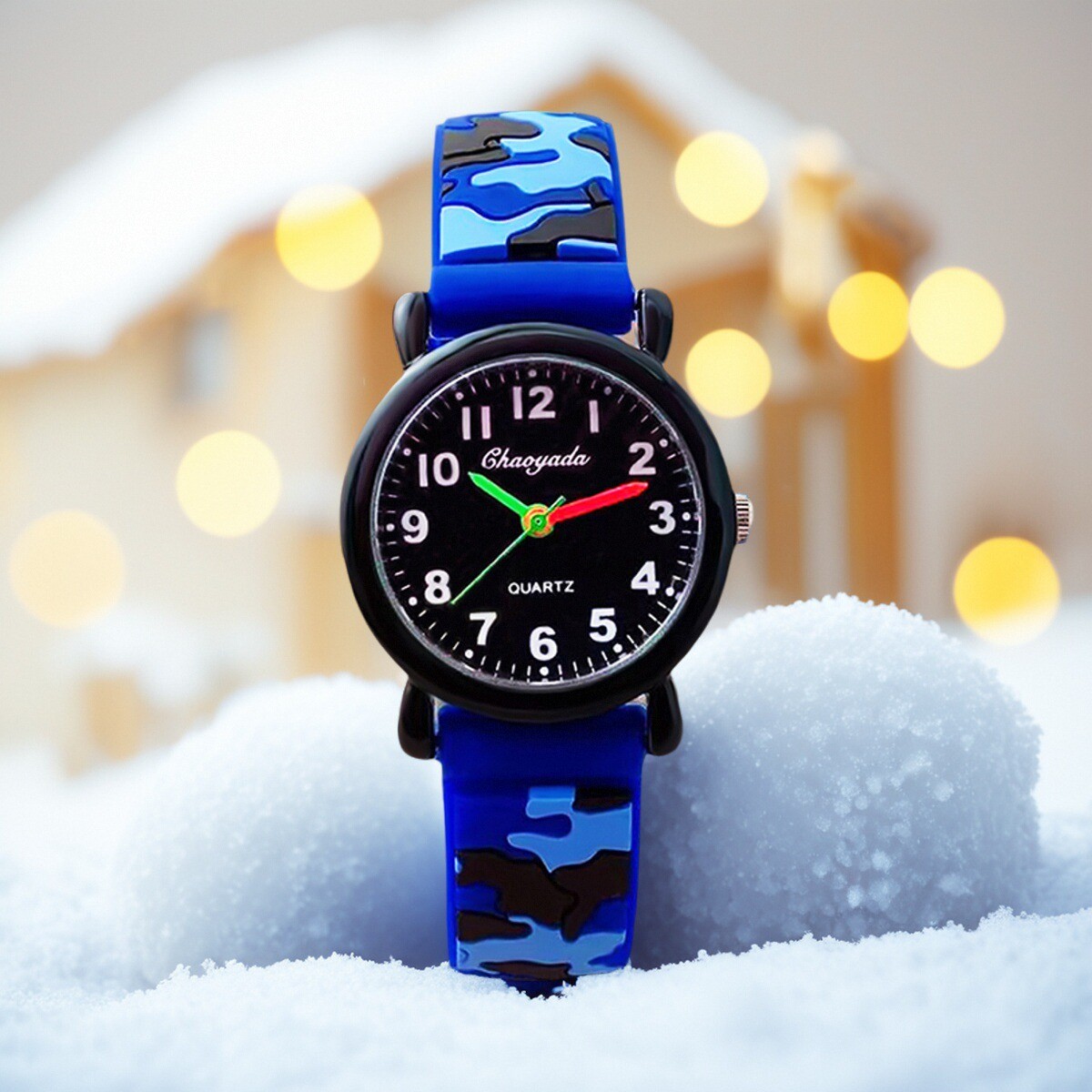子供の男の子 gilrs アナログクォーツ腕時計迷彩シリコー - Smartwatch Watches For Kids のレビューと価格