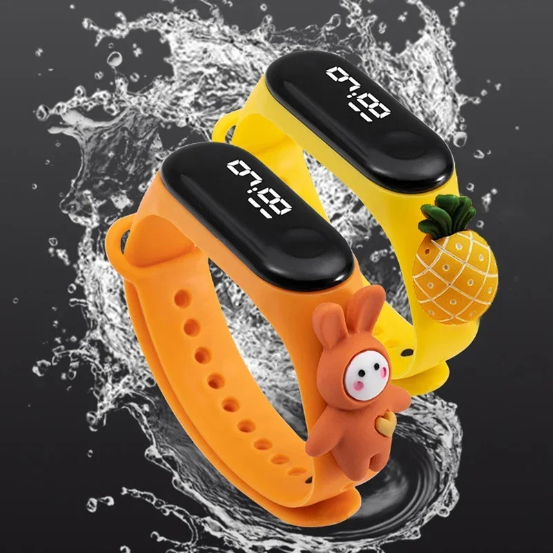 防水子供スマートタッチ Led 腕時計漫画小動物少年少女 L - Smartwatch Watches For Kids のレビューと価格