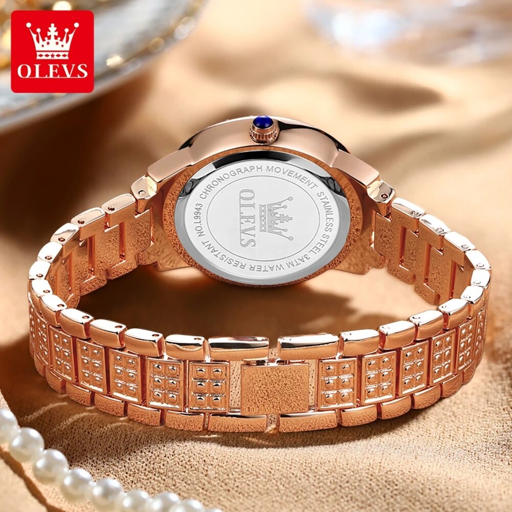 Olevs-レディースウォッチ,ラグジュアリークォーツ,エレ - Minimalist Thin Watch のレビューと価格