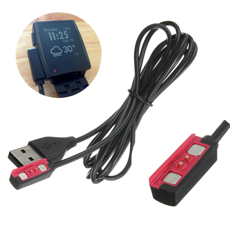 交換用USB充電ケーブル,ペブルスマートウォッチ用充電器,2 - Smartwatch Pebble Watches のレビューと価格