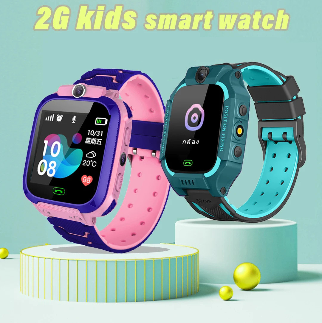 子供向けのコネクテッドウォッチq12,防水,2g,sos,通 - Smartwatch Watches For Kid Girl のレビューと価格