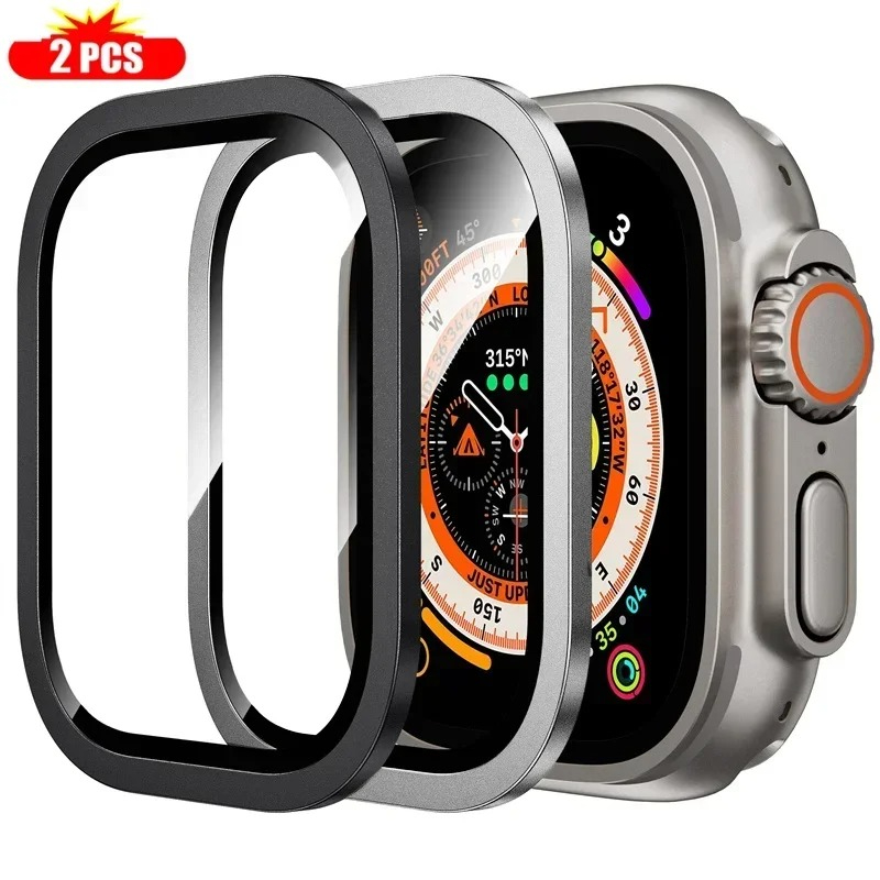 2 個の強化ガラス Apple Watch ウルトラ 49  - Smartwatch Watches Gift For Men のレビューと価格