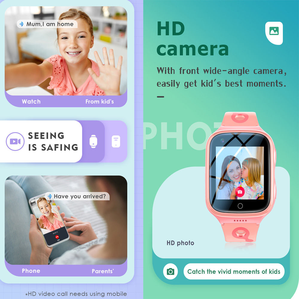 4Gスマートウォッチ キッズ GPS WiFi ビデオ通話  - Smartwatch Watches Gift For Boys With Gps のレビューと価格