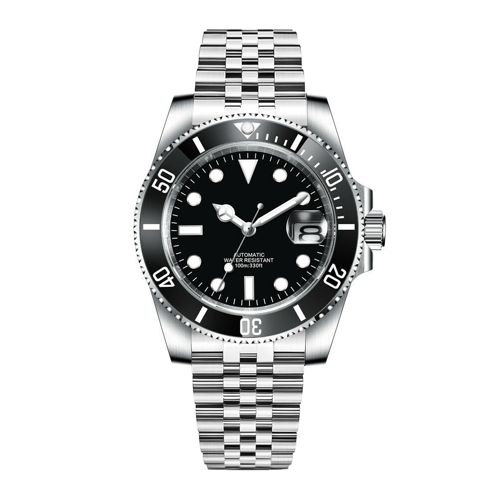 DIY ロゴ 40 ミリメートルダイブウォッチ NH35 自 - Waterproof Diving Watch のレビューと価格