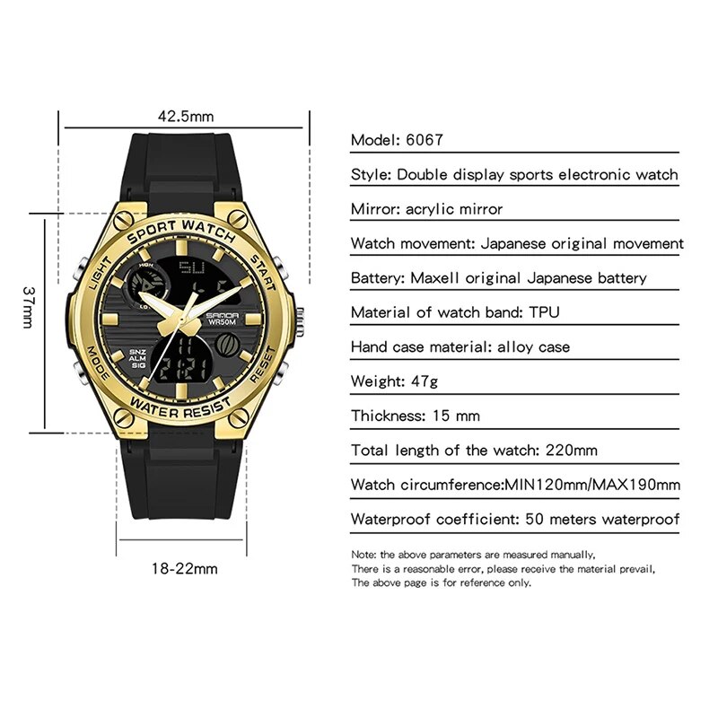女性用デジタルLED腕時計,スポーツクロノグラフ,クォーツ, - Waterproof Diving Watch のレビューと価格