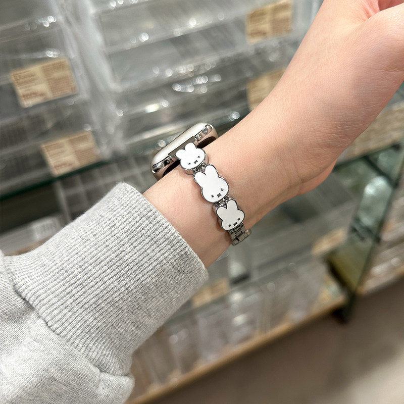 ミッフィーラビットレザー時計バンド Apple Watch  - Apple Watch Band のレビューと価格
