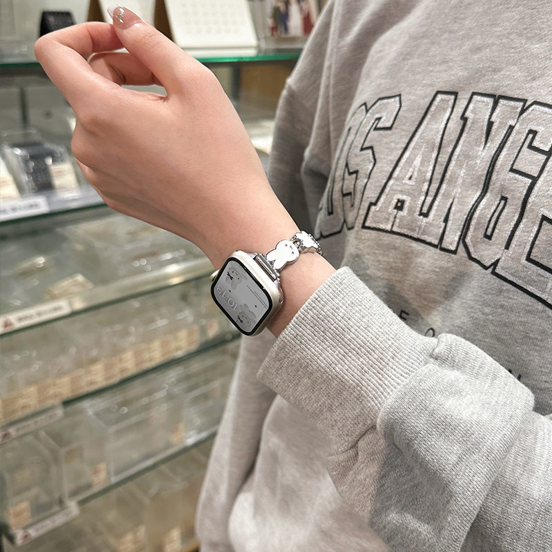 ミッフィーラビットレザー時計バンド Apple Watch  - Apple Watch Band のレビューと価格