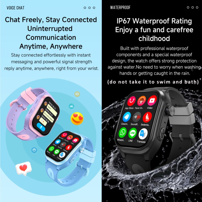 スマートウォッチ キッズ 4G GPS WIFI ビデオ通話 - Smartwatch Watches Gift For Boys With Gps のレビューと価格