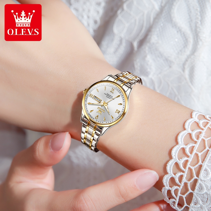 Olevs-クラシックなレディースウォッチ、ローマスケール、 - Waterproof Diving Watch のレビューと価格