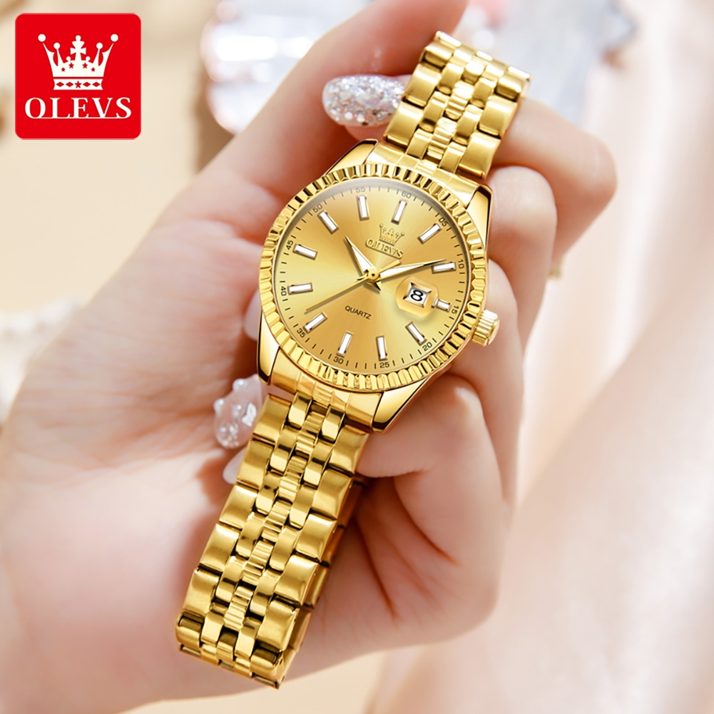 Olevs-女性の防水発光スケールクォーツ時計、ビジネス、エ - Minimalist Thin Watch のレビューと価格