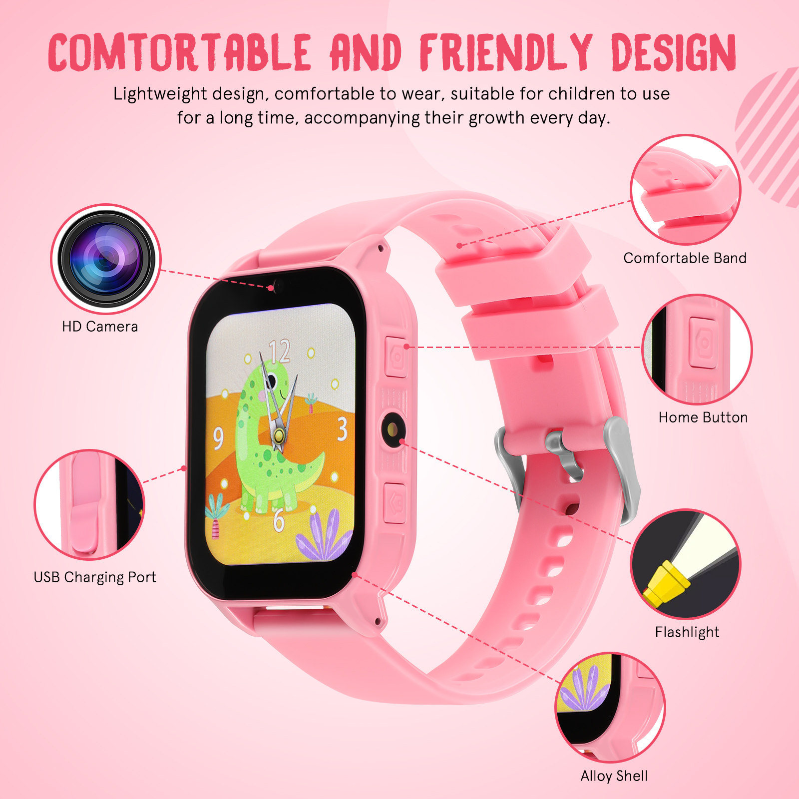 子供用ゲーム付きデジタルスマートウォッチ 軽量で快適 スポー - Smartwatch Watches For Kids のレビューと価格