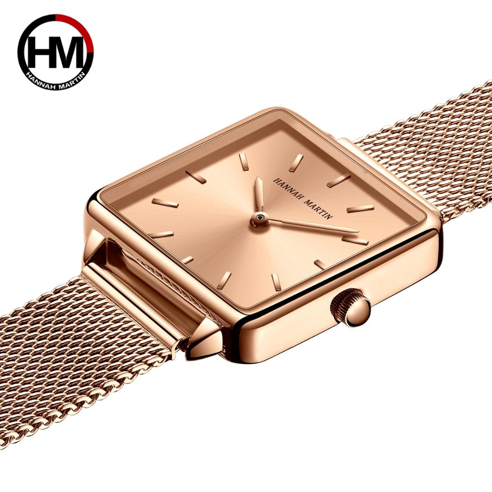 本革ストラップ日本クォーツムーブメントHM-108女性シンプ - Minimalist Thin Watch のレビューと価格