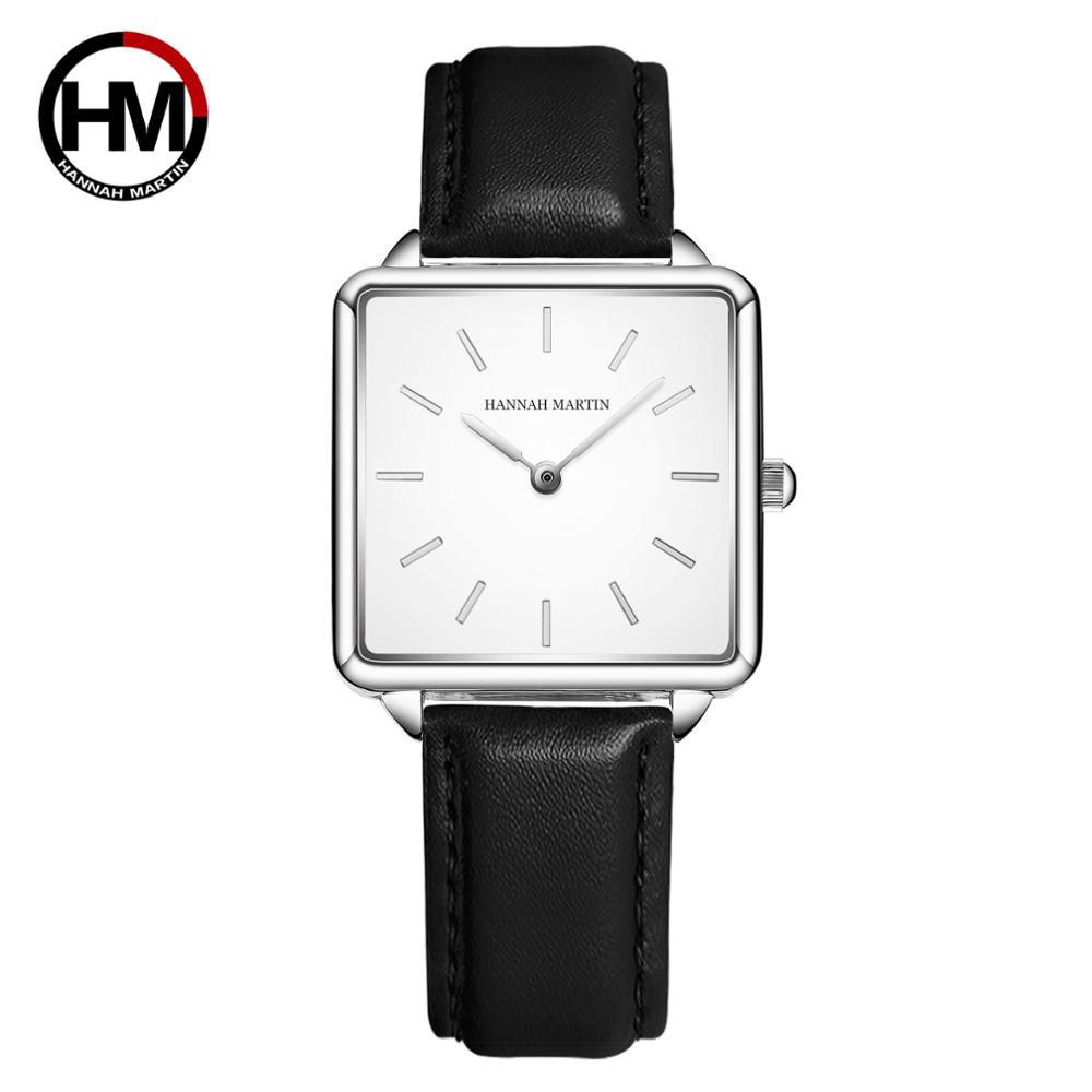 本革ストラップ日本クォーツムーブメントHM-108女性シンプ - Minimalist Thin Watch のレビューと価格