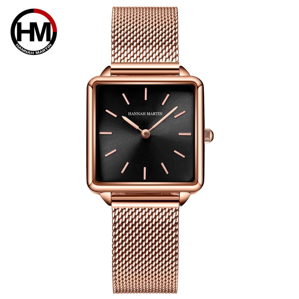 本革ストラップ日本クォーツムーブメントHM-108女性シンプ - Minimalist Thin Watch のレビューと価格