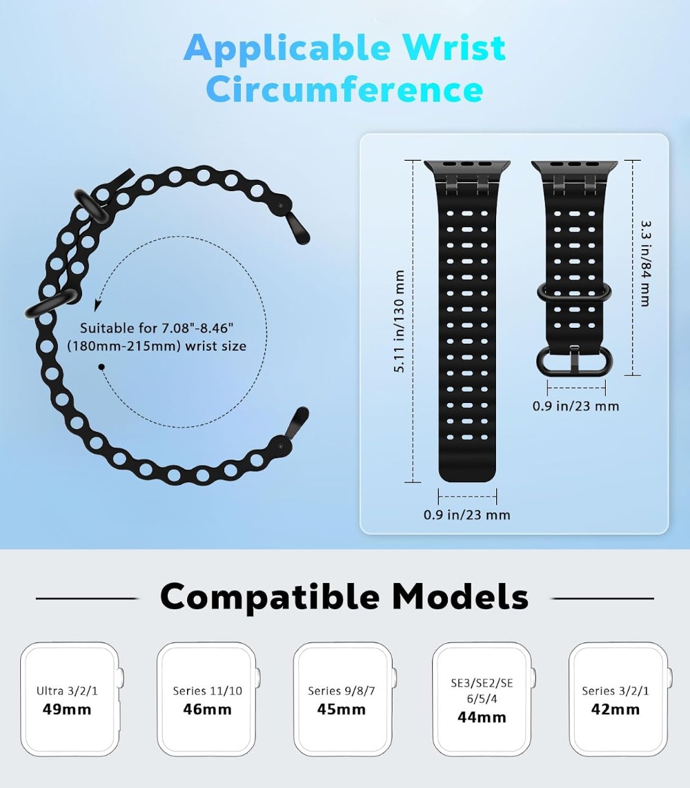 アップグレードされたオーシャンウォッチバンド Apple W - Apple Watch Band のレビューと価格