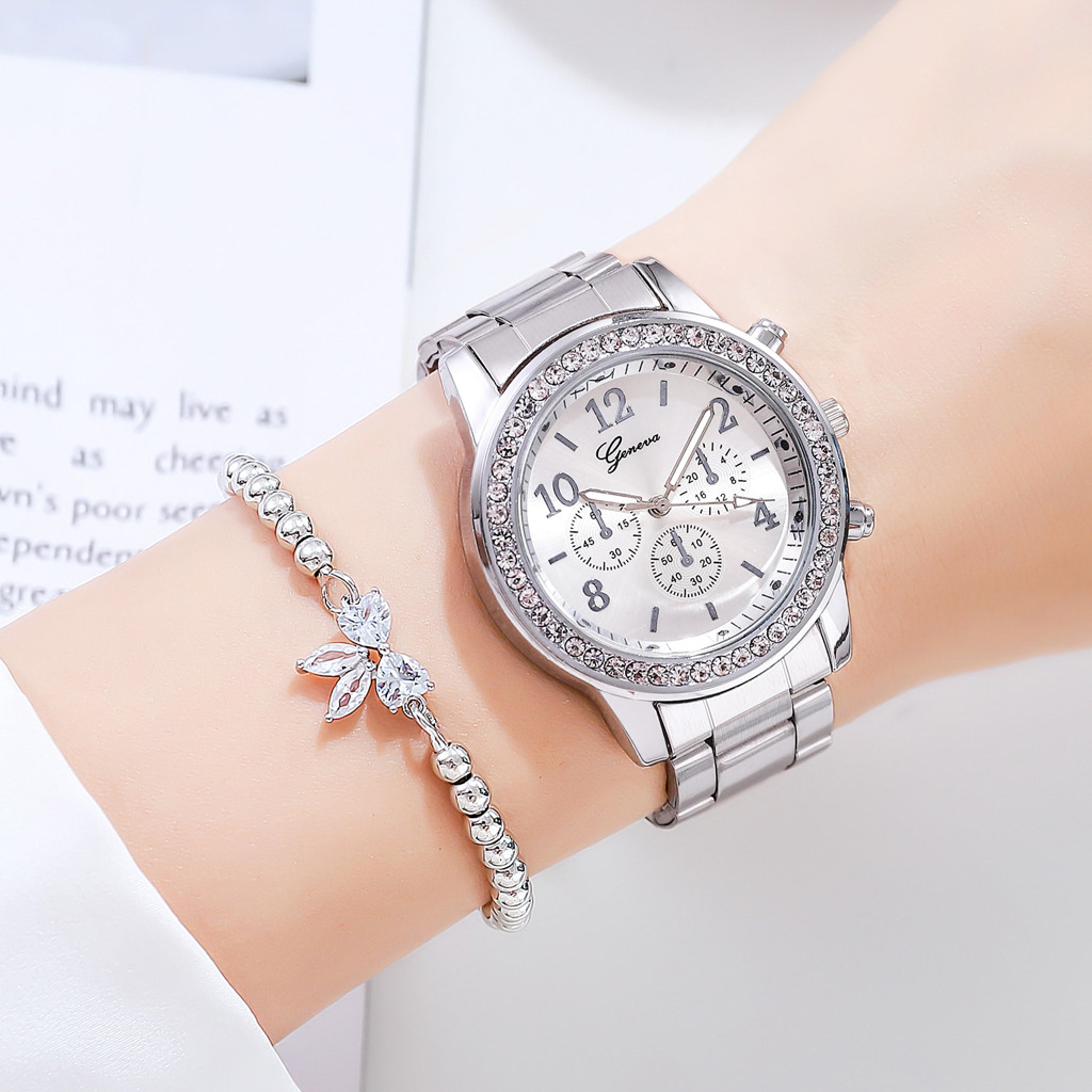 女性のgenevaクラシックステンレススチールウォッチ、ライ - Minimalist Thin Watch のレビューと価格