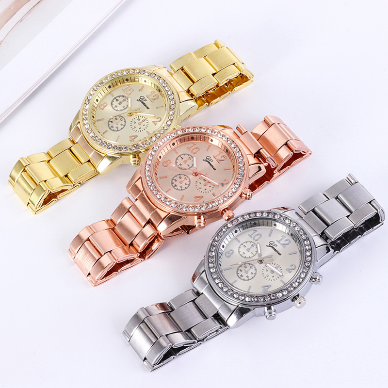 女性のgenevaクラシックステンレススチールウォッチ、ライ - Minimalist Thin Watch のレビューと価格