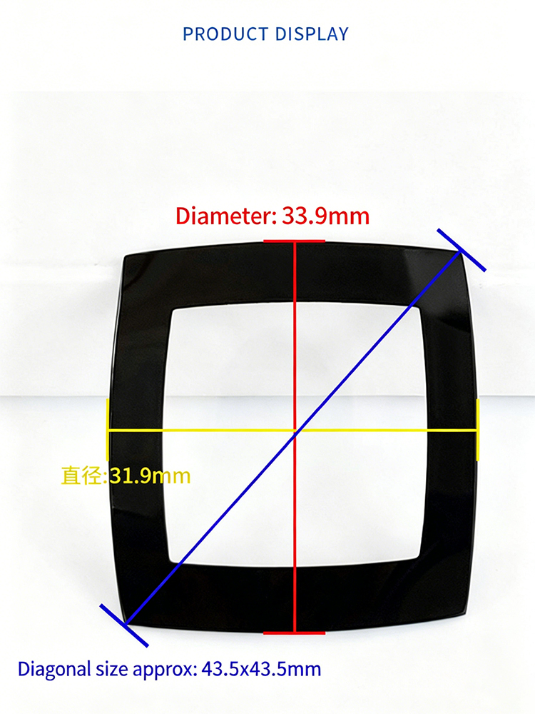 正方形ドーム型ミネラルウォッチクリスタル 33.9x31.9 - Watch Crystal Replacement のレビューと価格