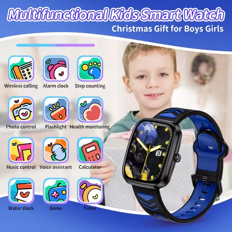 子供男の子女の子プレゼントスマートウォッチフィットネストラッ - Smartwatch Watches For Kid Girl のレビューと価格
