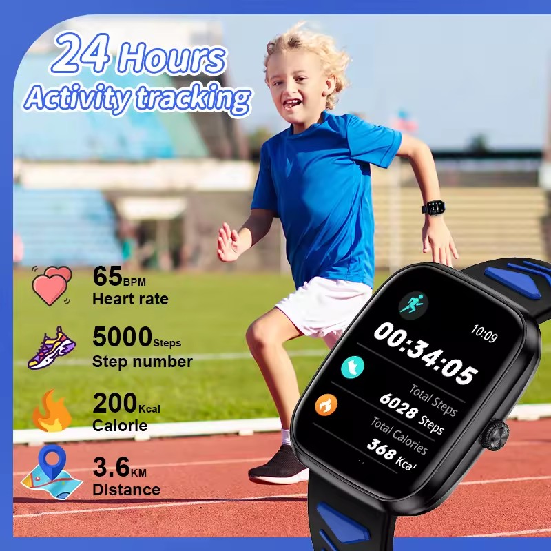 子供男の子女の子プレゼントスマートウォッチフィットネストラッ - Smartwatch Watches For Kid Girl のレビューと価格