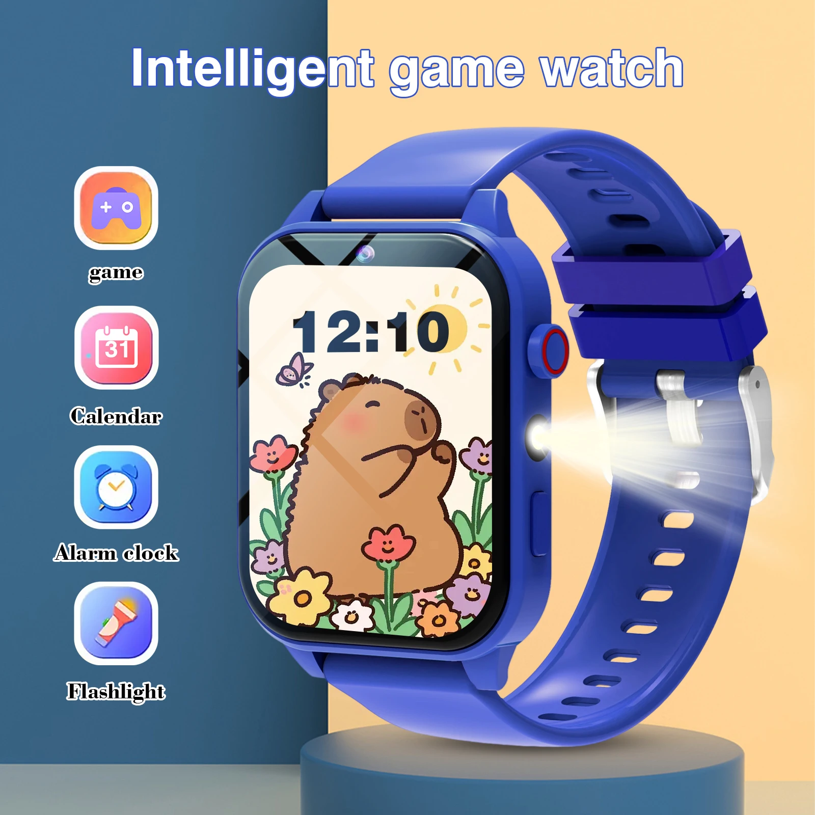 キッズスマートウォッチ 18 ゲーム カメラ 防水 懐中電灯 - Smartwatch Watches For Kids のレビューと価格