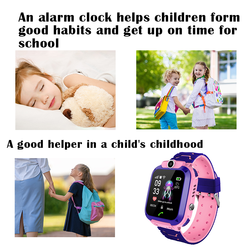 Q12B キッズスマートウォッチ SOSコール、健康モニター - Smartwatch Watches Gift For Boys With Gps のレビューと価格